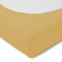 Kneer Interlock Jersey Topper Spannbettlaken Q30 180 x 200 cm Farbe 05 gold