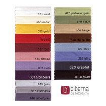 Biberna warme Biber Spannbettlaken 90 - 100 x 200 cm in 19 Farben